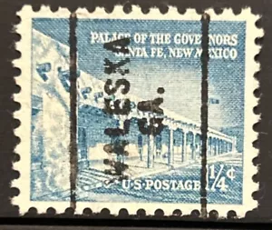 WALESKA, GEORGIA Precancel TYPE 703 One & 1/4 Cent Palace Of The Governors Stamp - Picture 1 of 1