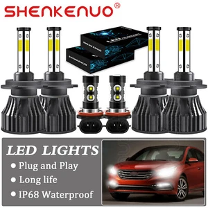 For Hyundai Sonata 2011 2012 2013 2014 LED Headlight Bulbs + Fog LAMP Combo Kit - Picture 1 of 12