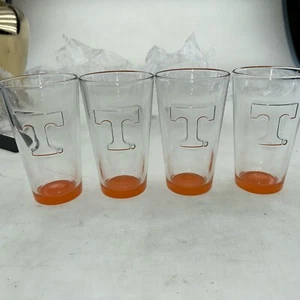 Tennessee Drinking Glass 6” Logo NCAA 16oz Pint - Set Of 4 - Picture 1 of 3