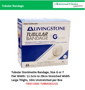 Livingstone Tubular Stockinette Bandage Size G or 7 Flat Width: 11.5cm to 28c - Picture 1 of 1