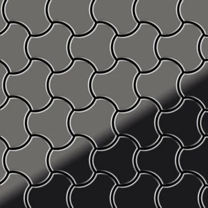 Mosaico azulejo macizo metal titanio alto brillo gris oscuro 1,6 mm Ubiquity-Ti-SM - Imagen 1 de 5