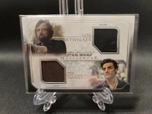 2020 Topps Star Wars Masterwork Luke Skywalker & Poe Dameron Costume Relic /50  - Picture 1 of 2