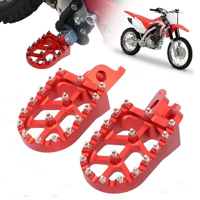Reposapiés de motocicleta reposapiés pedal apto para Honda CR125 CR250 CRF150R Foto 1 de 4
