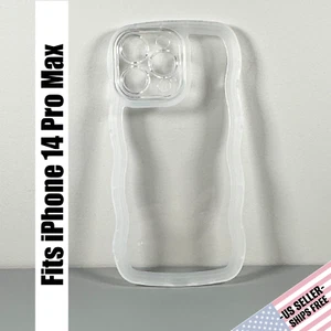 Case for iPhone 14 Pro Max - Frosted White | Wavy Edges | Slim Contoured Grip - Picture 1 of 14