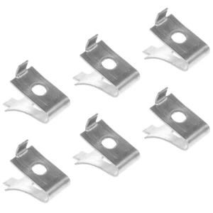6 Stück Regalclips Halterung Edelstahl Trennwand Heringe für Regale - Bild 1 von 12