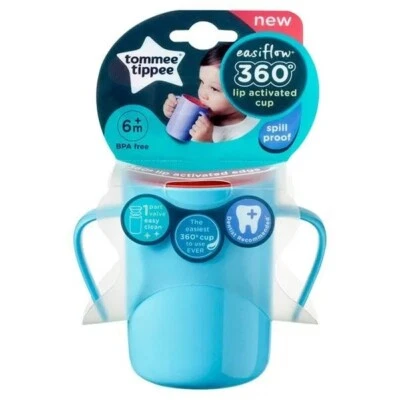 NUEVO Tommee Tippee Easiflow 360 200 ml taza en azul Foto 1 de 4