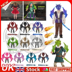 Halloween Dragon Wing Kids Adult Costume Cosplay Tail Mask Set Fancy Dress HKH - Picture 1 of 26