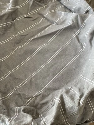 Funda otomana Pottery Barn Comfort doble raya gris 24x30 Foto 1 de 3