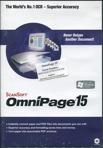Serif - ScanSoft OmniPage 15 - PC CD-Rom - Picture 1 of 2