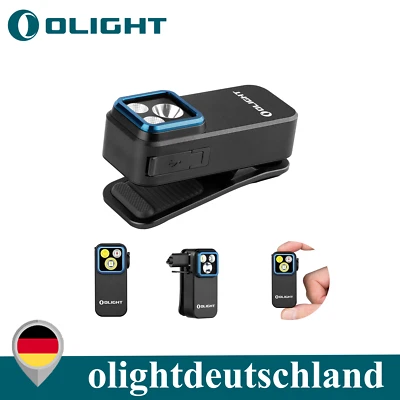 Olight Oclip Pro multifunktionales Clip-Licht mit Drei Lichtquellen-Schwarz