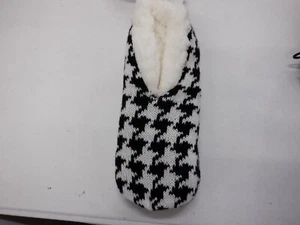 CALZINI PANTOFOLE DONNA MIXIT TAGLIA SMALL/MEDIUM NERO BIANCO PIED DE POULE NUOVI #22140 - Foto 1 di 2