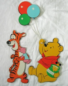 Vintage Pooh Piglet & Tigger Walt Disney Prod / WDP Press Board Wall Hangings - Picture 1 of 4