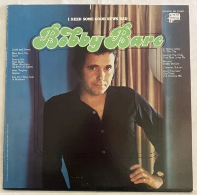 Bobby Bare I Need Some Good News Bad - Vinyl Record Mercury SR 61342 - Image 1 of 4