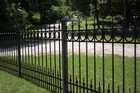 Solid Wrought Iron Fence Panels with 6" Rings with 18" sub-pic: Delivery below