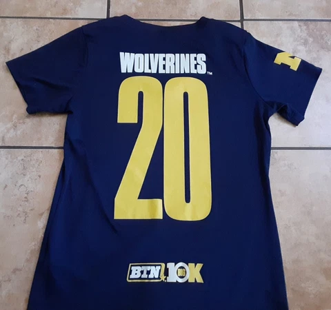 Michigan Wolverines Womens VNeck Shirt Big 10 Network Size Medium M Cover
