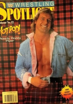 WWF Wrestling Spotlight Volume No 12 1991 Hot Rod Rowdy Roddy Piper B - Image 1 of 4
