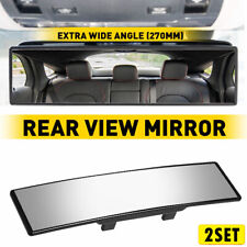2Set Universal 270mm Wide-angle Convex Interior Clip On Car Truck Rear View Mirr