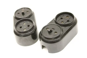 alte Steckdose Bakelit Aufputz mit Schalter Kippschalter Kombination art deco - Picture 1 of 9