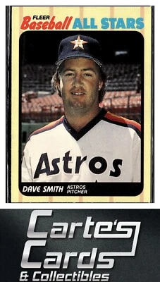 Dave Smith 1989 Fleer Baseball All-Stars #38  Houston Astros - Image 1 of 2