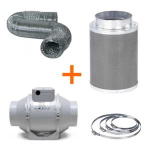 Kit Extracción de aire TT Extractor + Filtro + Tubo Flexible 552 m³/h (150mm) - Imagen 1 de 10