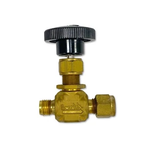 Swagelok B-1RS4 Brass Needle Valve 3000 PSI 100F - Picture 1 of 7