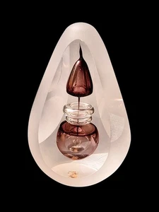 TEMPUS Hand Made by Artist Remigijus Kriukas Art Glass Paperweight Signed 6" - Picture 1 of 10