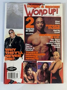 Vintage 90s WORD UP Magazine Rap Hip Hop Sept 1997 Tupac Biggie+ Lil Kim Posters - Imagen 1 de 15