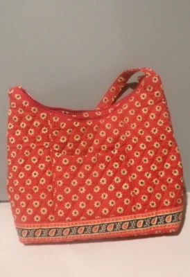 Bolso Provential Vera Bradley Rojo Retirado Bolsillo Frontal Foto 1 de 4