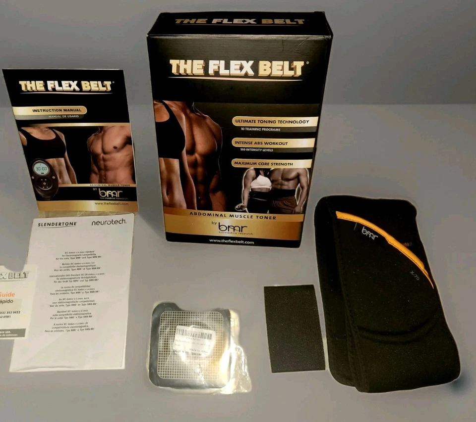 Cinto flexível BMR Slendertone X-70 com almofadas de gel sem controle - Imagem 1 de 4