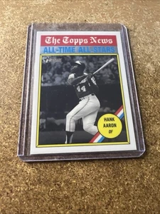 2025 Topps Heritage Baseball Hank Aaron All Time All Stars Chrome Ebnw - Picture 1 of 3