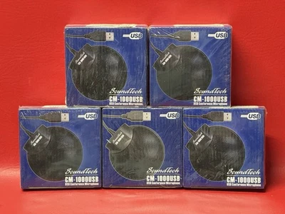 {5X} SoundTech CM-1000USB Omni- Directional Conference Meeting Microphones - Image 1 of 4