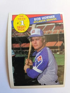 1985 TOPPS BOB HORNER #1 DRAFT PICK #276 NM - Picture 1 of 1