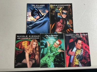 1995 BATMAN FOREVER MOVIE UNOCAL 76 PROMO Cards SET OF 5, Standard free shipping - Image 1 of 2