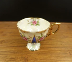 Vintage Glanz Teetasse, rosa Rosen - Bild 1 von 11