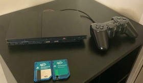 Sony Playstation 2PS2 Slim Console Black SCPH-77002 -with Power & Ac Cord