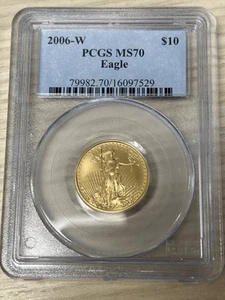2006 W $10 Burnished Gold Eagle PCGS MS 70 - Picture 1 of 2
