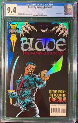 BLADE The Vampire Hunter #1 CGC 9.4 1st Solo Series Holochrome Logo - Image 1 of 2