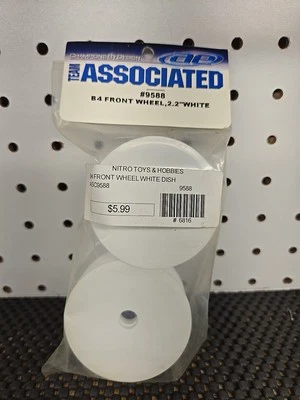 Team Associated #9688  B4 Front Wheel, 2.2 White - Image 1 of 2