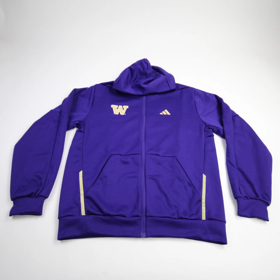 Chaqueta Adidas Washington Huskies para hombre púrpura nueva Foto 1 de 1