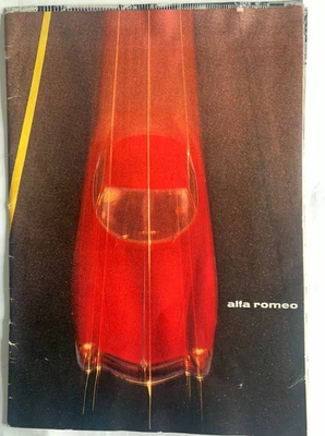 Alfa Romeo Giulietta SZ SS 2600 Dauphine Giulia Dealer Range Brochure 1960's Exc - Image 1 of 4