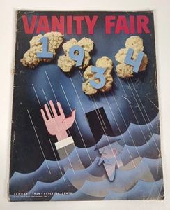 Vanity Fair Vanity Magazine January 1934 Stalin Prince Of Wales Paper Dolls - Imagen 1 de 4