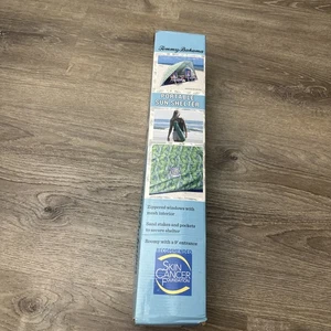 Tommy Bahama Portable Sun Shelter Beach Tent UPF/SPF50 9-ft Wide Body Zipper NEW - Picture 1 of 5