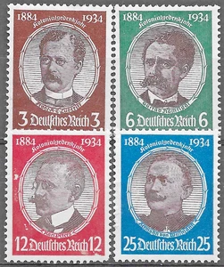 Deutschland Drittes Reich Mi# 540-543 MH 1934 Kolonialentdecker * - Bild 1 von 1