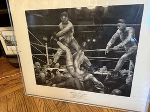 Metropolitan Museum Bellows Lithograph Jack Dempsey Thru The Ropes Luis Firpo - Picture 1 of 15