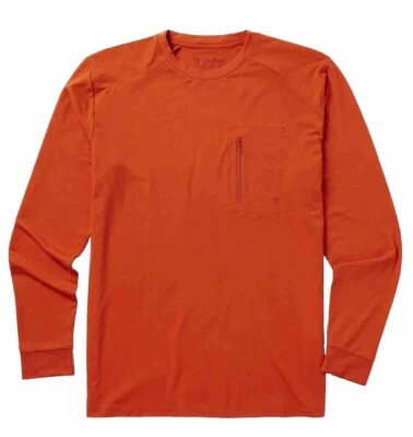 Camisa Duck Camp Ligera Bambú Crew Manga Larga Exterior Para Hombre L Nueva Foto 1 de 4