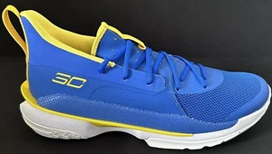 Under Armour Curry 7 HOVR Warriors Dubs Away Shoe Men Size Multi New 3023300-406 - Picture 1 of 5