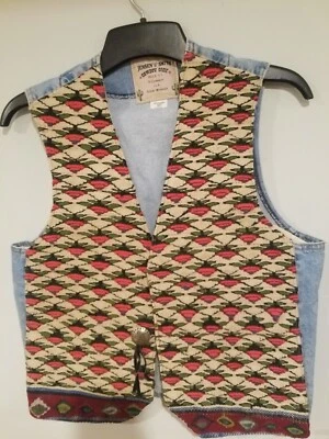 NEW/Vintage Jensen & Smith Kilim / Denim Vest. Medium - Image 1 of 4