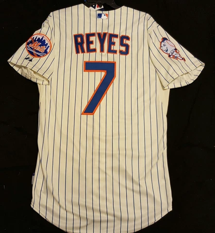 Majestic AUTHENTIC 56 3XL NEW YORK METS JOSE REYES COOL BASE MR MET PATCH Jersey Cover