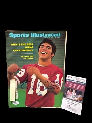 JIM PLUNKETT STANFORD SIGNED AUTOGRAPH 2/15/71 SPORTS ILLUSTRATED JSA  AZ83642 - Image 1 of 4