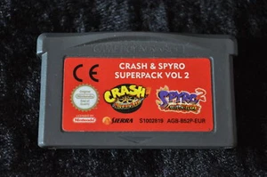 Crash & Spyro Superpack Vol 2 Gameboy Advance GBA - Picture 1 of 2